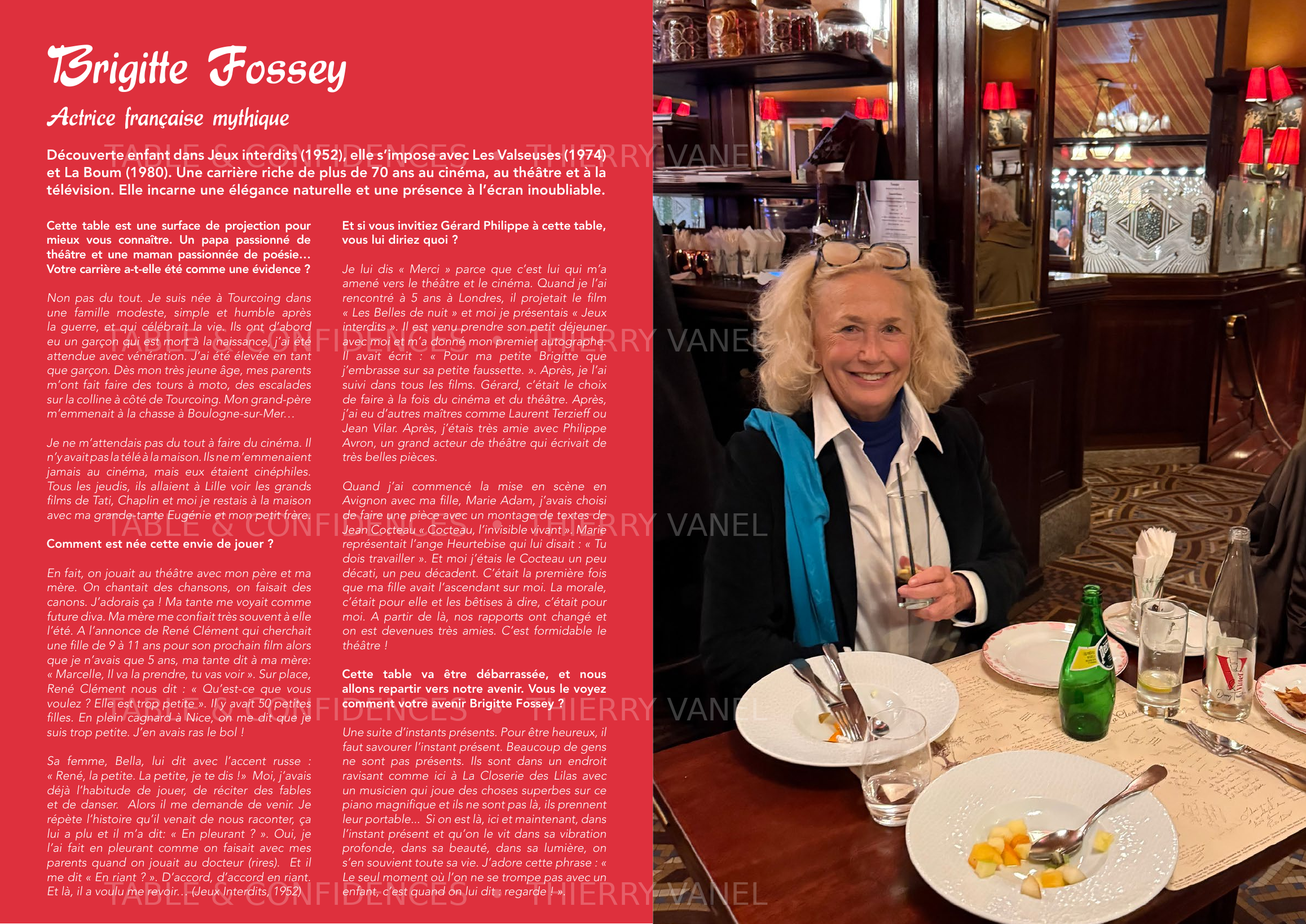 Double page Brigitte Fossey